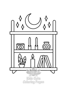 Witchy Vibes coloring page for boys, printable at home