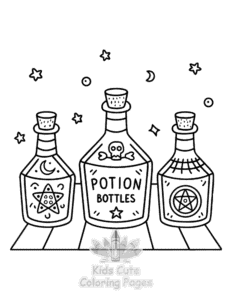 Free Witchy Vibes coloring pages to print at home