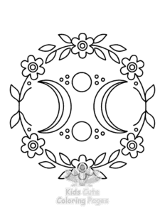 Free printable Witchy Vibes coloring page for kids