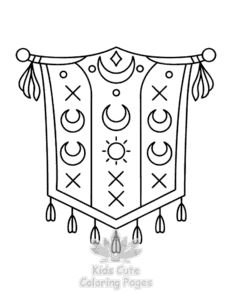 Witchy Vibes coloring page for boys, printable at home