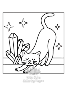 Free Witchy Vibes coloring pages to print at home