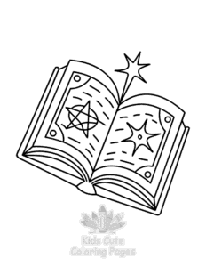 Witchy Vibes coloring page for boys, printable at home