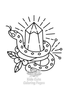 Witchy Vibes coloring page for classroom activities