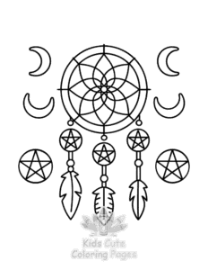 Free printable Witchy Vibes coloring page for kids