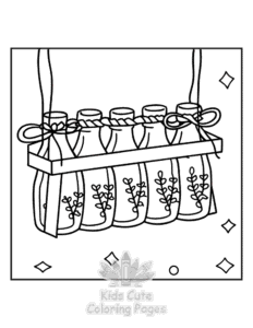 Simple Witchy Vibes coloring page for toddlers