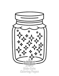 Simple Witchy Vibes coloring page for toddlers