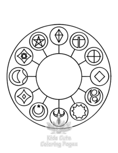 Witchy Vibes coloring page for girls, free to print
