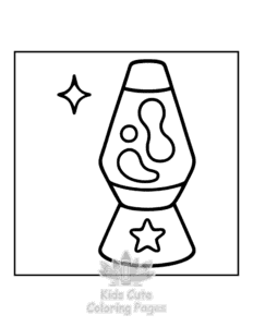 Y2K Retro coloring page for girls, free to print