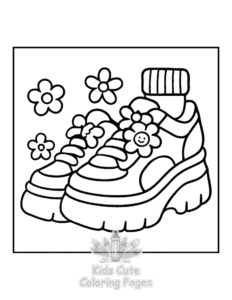 Y2K Retro coloring page for classroom activities