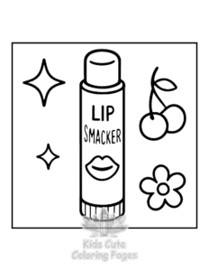 Easy Y2K Retro coloring sheet for young children
