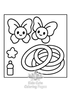 Y2K Retro coloring page for girls, free to print