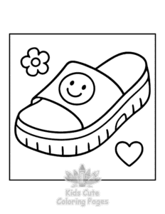 Simple Y2K Retro coloring page for toddlers