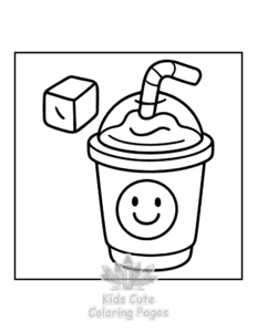 Printable Y2K Retro coloring sheet for preschoolers