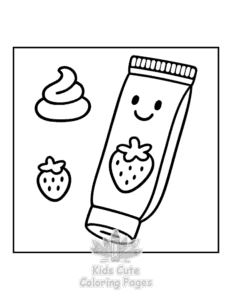 Free printable Y2K Retro coloring page for kids