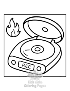 Y2K Retro coloring page for boys, printable at home
