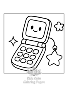 Y2K Retro coloring page for boys, printable at home