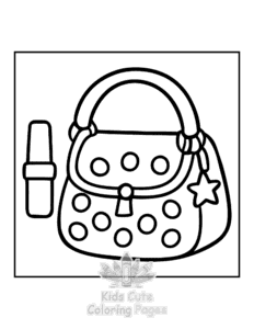 Easy Y2K Retro coloring sheet for young children