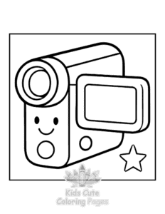 Y2K Retro coloring page for boys, printable at home