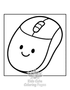 Simple Y2K Retro coloring page for toddlers