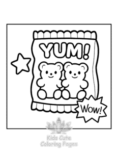 Free printable Y2K Retro coloring page for kids