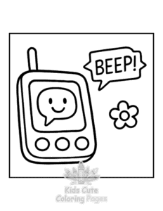 Y2K Retro coloring page for boys, printable at home