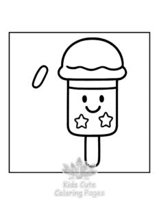 Printable Y2K Retro coloring sheet for preschoolers