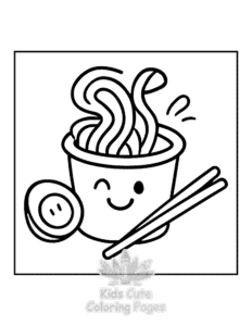 Printable Y2K Retro coloring sheet for preschoolers