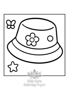 Simple Y2K Retro coloring page for toddlers
