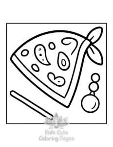 Easy Y2K Retro coloring sheet for young children