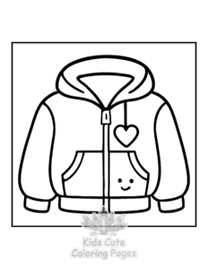 Simple Y2K Retro coloring page for toddlers