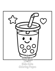 Free printable Y2K Retro coloring page for kids